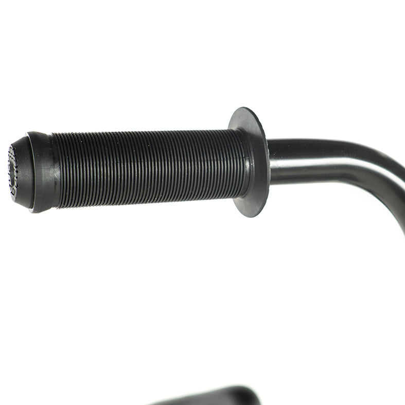 A high end, close up of a Colony Sweet Tooth Pro 16 Inch BMX Bike handle on a white background.