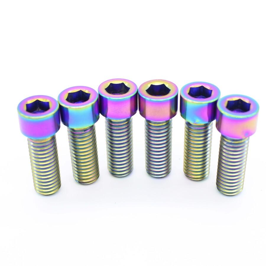 Titanium Components Imperial Stem Bolts / Rainbow 