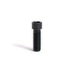 Six black Titanium M8 Low Head Stem Bolts are displayed upright on a white background, ideal for BMX stems.