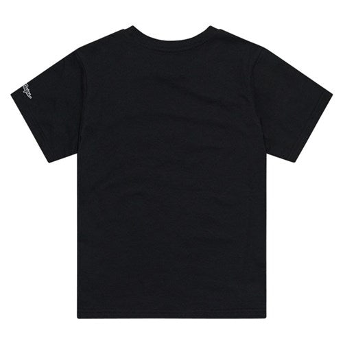 The TLD 25.1 Badge SS T-Shirt is a must-have, boasting a sleek plain black design with short sleeves, showcased from the back.