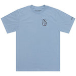 The TLD 25.1 Peace Out T-Shirt features a small peace sign graphic on the left chest, exuding positive vibes.