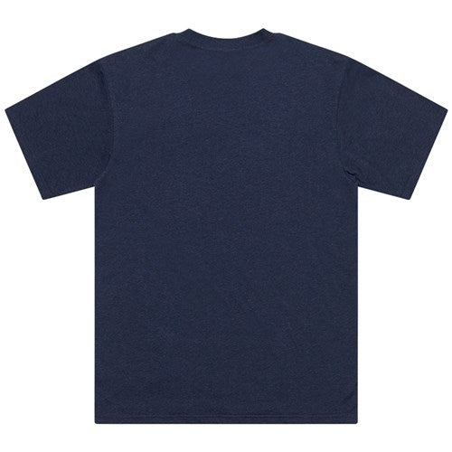 The TLD 25.1 Rotation SS T-Shirt, a plain dark blue short-sleeve tee ideal for daily wear, is showcased on a white background.
