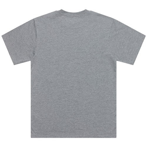 Rear view of a TLD 25.1 Signature SS gray T-shirt set against a white background.