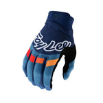 TLD Air Glove Pinned Blue, on a white background.