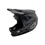 TLD D3 AS Fiberlite Helmet / Spiderstripe Black / XXL