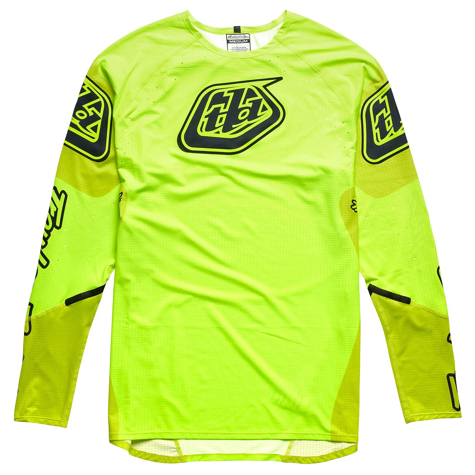 A yellow and black TLD Sprint Ultra Jersey Sequence Flo Yellow.