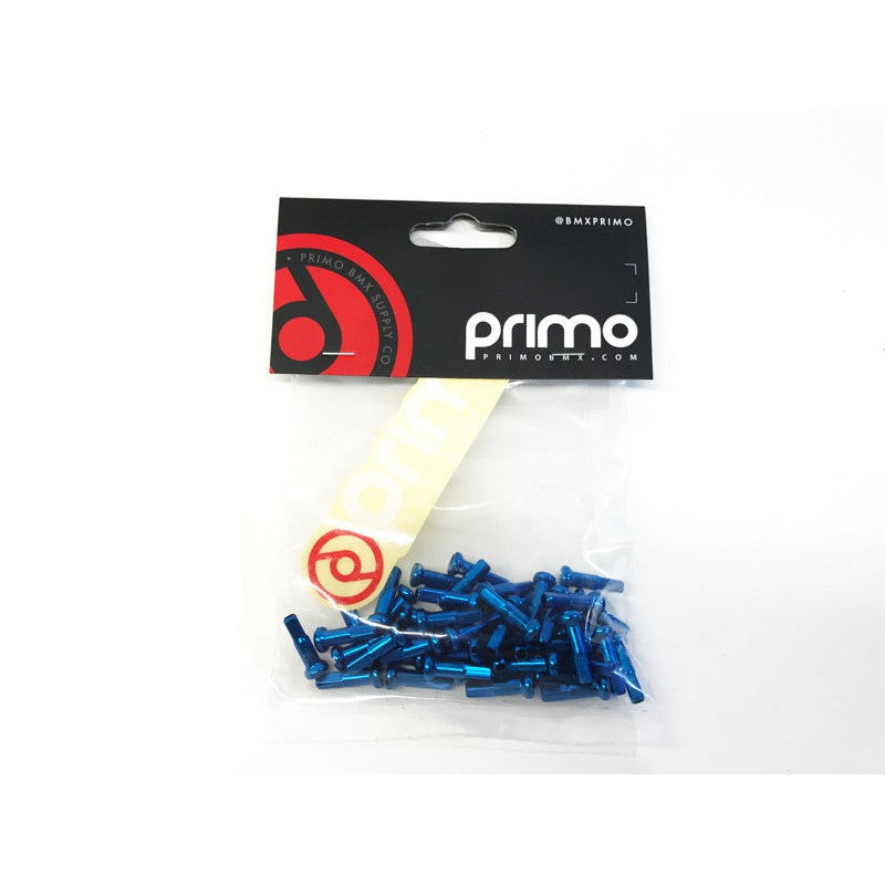 Primo Alloy Nipples (Pack of 50) / Light Blue / 15mm
