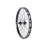 The Rant Party On 20 Inch Front Wheel is a black, sealed bearing front wheel featuring multiple spokes and bold white "RANT" logos repeated along the rim.
