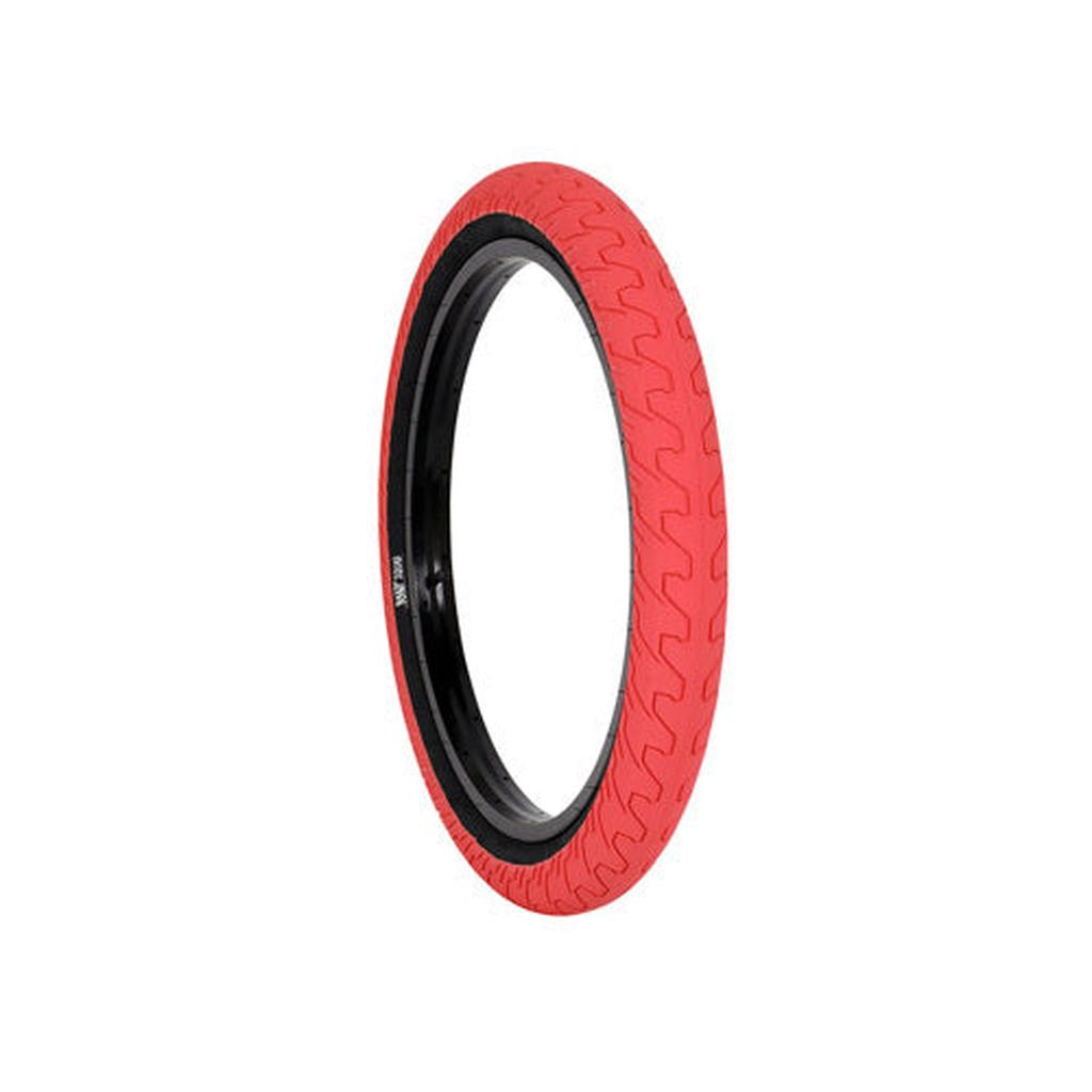 The Rant Squad Tyre (Each), shown upright on a white background, features a red tread with a black inner rim and a versatile 2.3" profile for all-round performance.