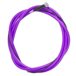 The Rant Spring Linear Brake Cable is a coiled purple cable with a Teflon-coated inner wire and silver metal ends for smooth, reliable braking.