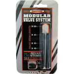 The Maxxis Modular Valve System includes two Presta valve stems, ideal for Maxxis tubular tires, plus a tool for easy removable valve core maintenance.