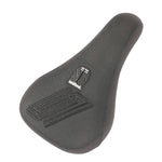 United Reborn Fat Pivotal Seat bicycle saddle with a textured cover and brand logo on the top, isolated on a white background.