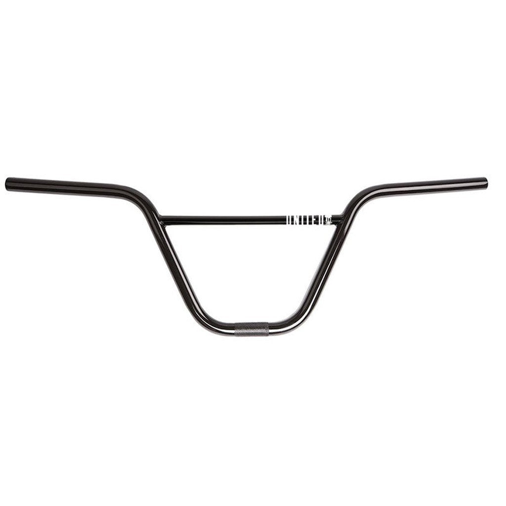 Black United King of Dirt Bars with 4130 chromoly construction isolated on a white background.