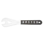 Metal United 15mm Pedal Spanner with a soft grip, isolated on a white background.
