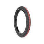 A black and red Wethepeople Activate Tyre (100 PSI) on a white background, featuring cobweb technology for puncture protection.