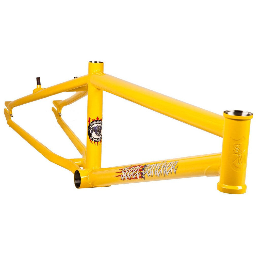 A S&M Steel Panther Frame on a white background, featuring chain clearance.