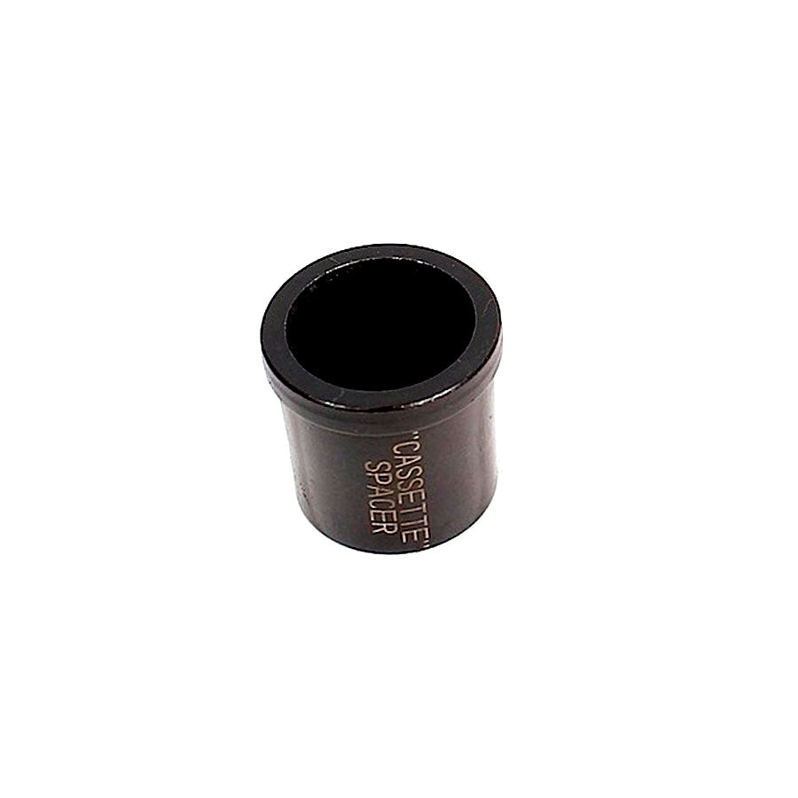 A black cup on a Profile Z-Coaster Hub Cassette Spacer / Black.